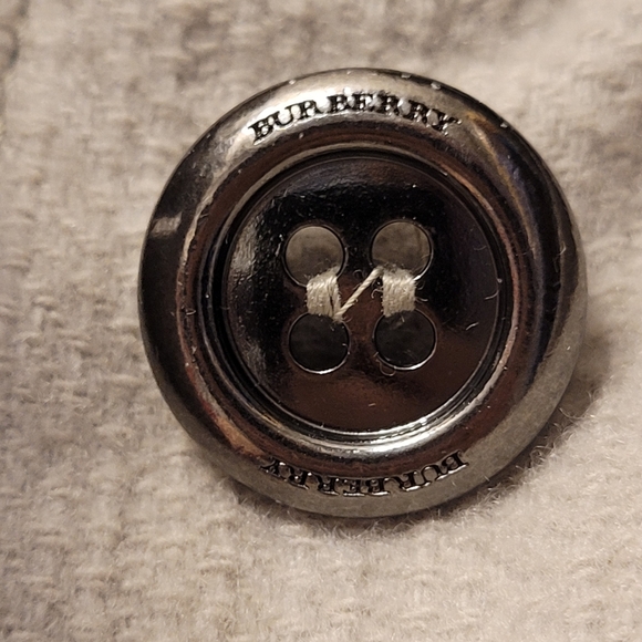 Burberry Cashmere Wool Grey Peplum Coat - Picture 5 of 12